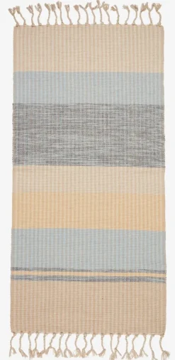 Tæppe BJERK 70x140 beige/blå