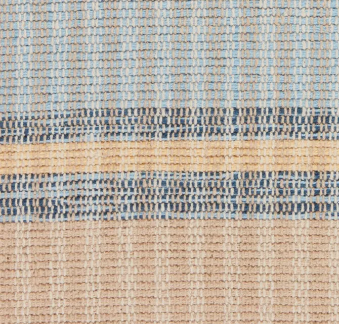 Tæppe BJERK 70x140 beige/blå