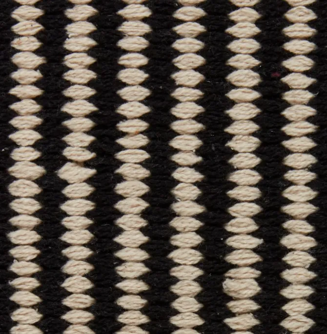 Tæppe HOSTA 65x140 sort/beige