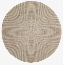 Tæppe SANDELTRE Ø120 natur/grå