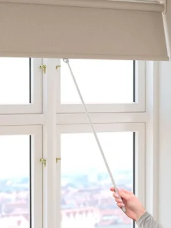 Trækstang til rullegardin hvid 73-133cm