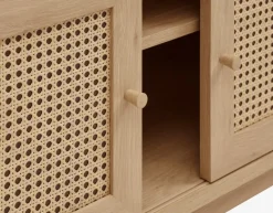 TV-bord HALMSTAD 2 skydelåger egefarve