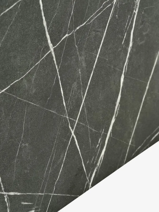 TV-bord KRONDAL 2 låger sort marmorfarve