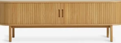 TV-bord LYNGVIG 160cm 2 jalousilåger eg natur