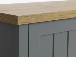 TV-bord MARKSKEL 2 låger grå/egefarve