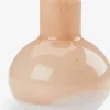 Vase ASLE Ø9xH11cm orange/hvid