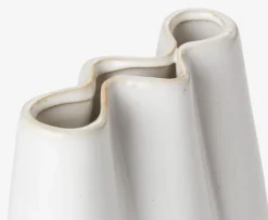 Vase CARLO B13xL8xH17cm grå