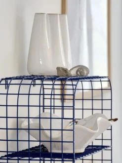 Vase CARLO B13xL8xH17cm grå