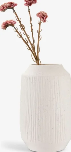 Vase CHRISTIAN Ø21xH33cm hvid