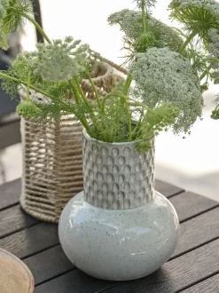 Vase INGBERT Ø15xH18cm hvid