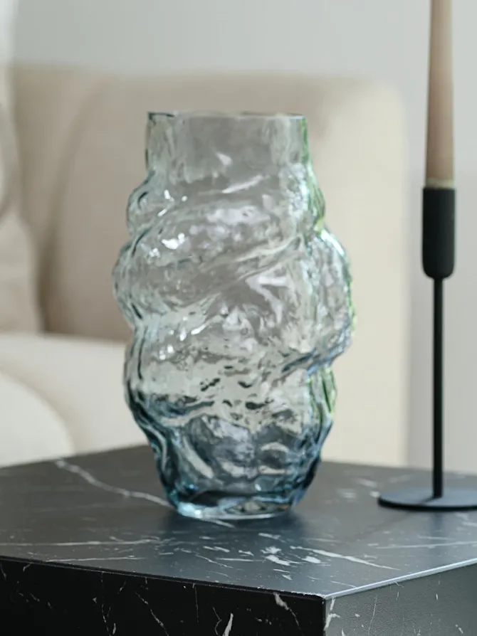 Vase JARL Ø18xH30cm blå