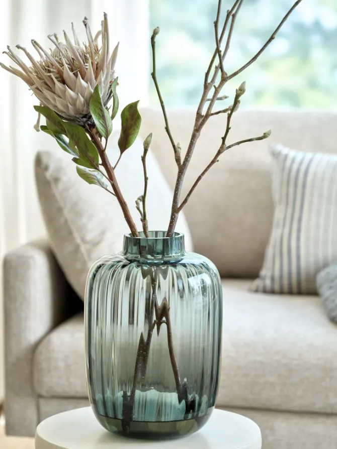 Vase KNUD Ø21xH29cm grå