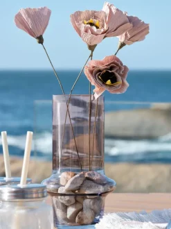 Vase KRIS Ø15xH26cm blå/rosa