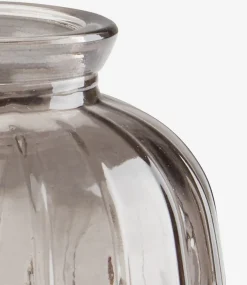 Vase ROAR Ø7xH12cm grå