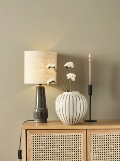 Vase SOFUS Ø21xH21cm grå/brun