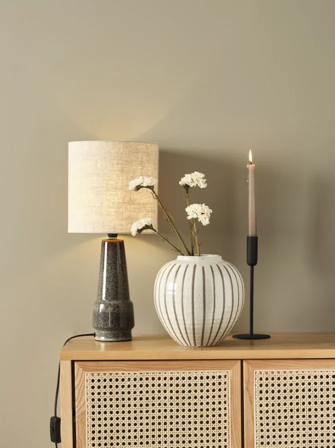 Vase SOFUS Ø21xH21cm grå/brun