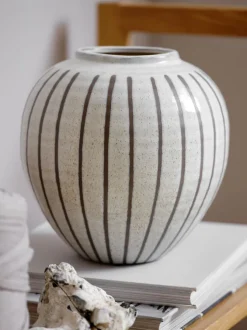 Vase SOFUS Ø21xH21cm grå/brun