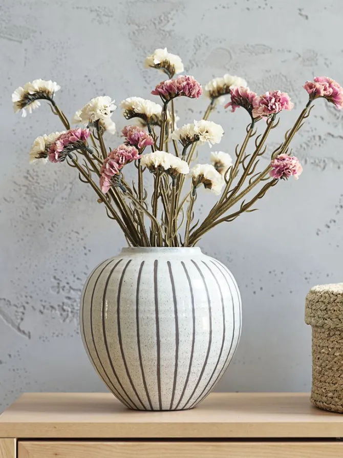 Vase SOFUS Ø21xH21cm grå/brun