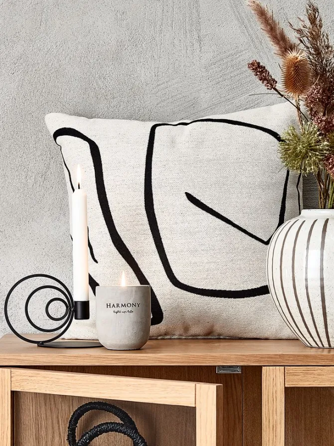 Vase SOFUS Ø21xH21cm grå/brun