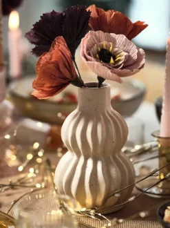 Vase THORE Ø12xH19cm sand