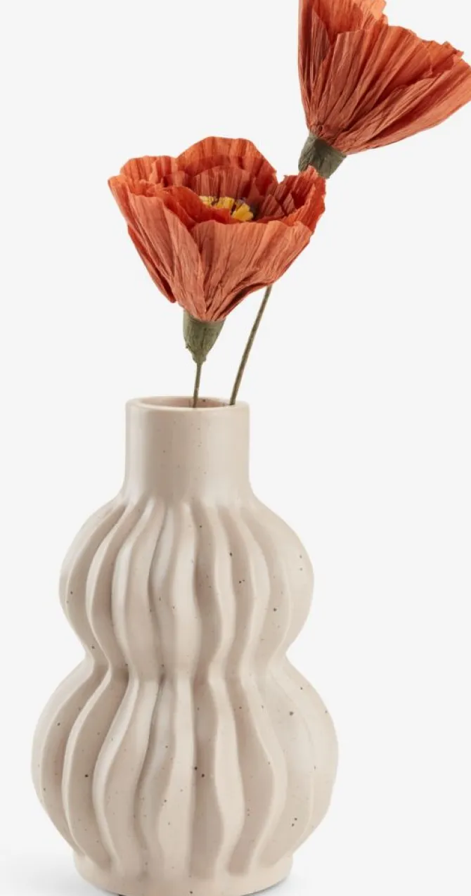 Vase THORE Ø12xH19cm sand