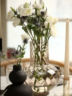 Vase VILLY Ø17xH23cm grå