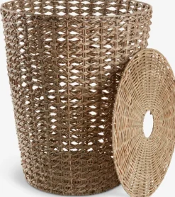 Vasketøjskurv CURT Ø40xH55cm m/låg