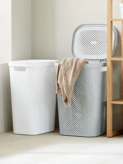 Vasketøjskurv INFINITY plast hvid