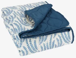 Vattæppe SOMMEREIK 130x170 blå/hvid