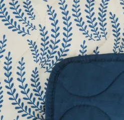 Vattæppe SOMMEREIK 130x170 blå/hvid