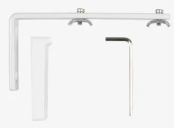 Vægbeslag FLEXI 10 cm hvid