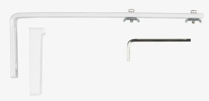 Vægbeslag FLEXI 15 cm hvid