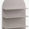 Væghylde ALKEN 3 hylder varm grå