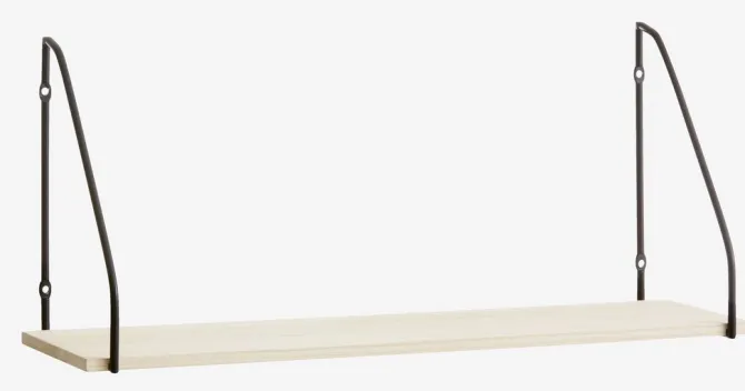 Væghylde HEJLSMINDE 1 hylde sort/natur