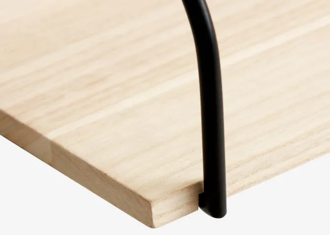 Væghylde HEJLSMINDE 1 hylde sort/natur