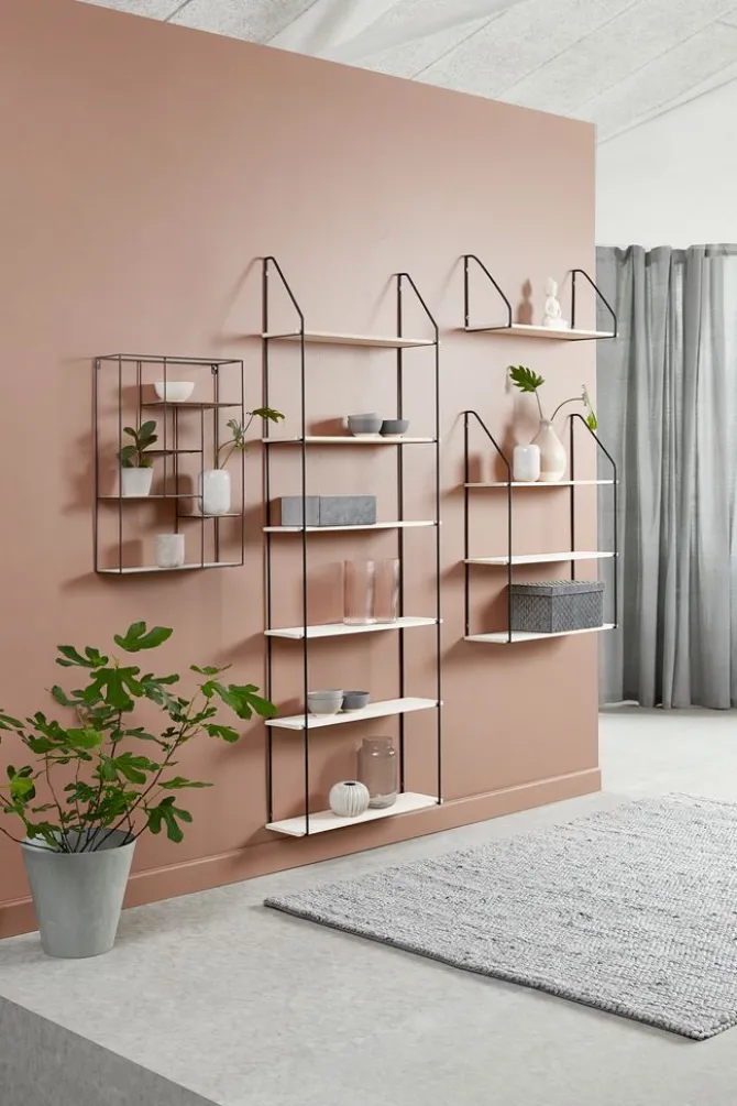 Væghylde HEJLSMINDE 1 hylde sort/natur