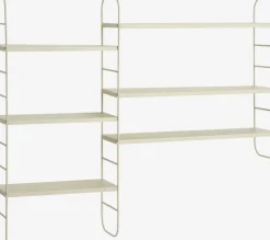 Væghylde VANDRUP 6 justerbare hylder beige