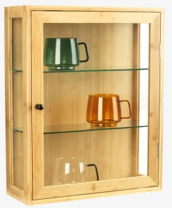 Vægskab RIBE 1 glaslåge natur