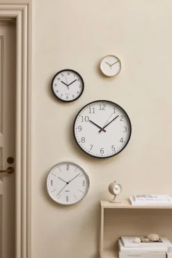 Vægur ELVART Ø23cm sort/hvid