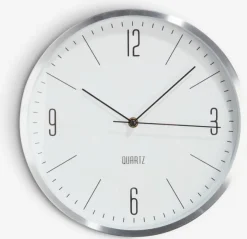 Vægur HALVOR Ø30cm sølv