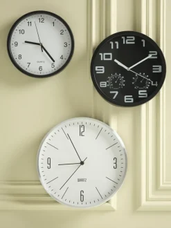 Vægur HALVOR Ø30cm sølv