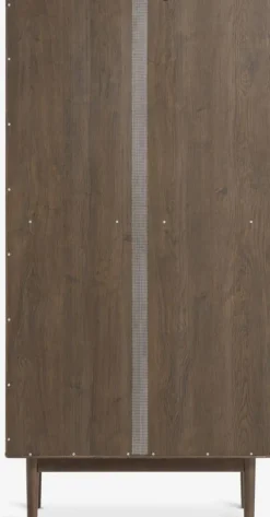 Vitrine VESTERBY høj 2 låger mørk eg