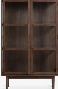 Vitrine VESTERBY lav 2 låger mørk eg