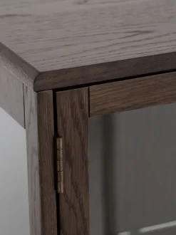 Vitrine VESTERBY lav 2 låger mørk eg