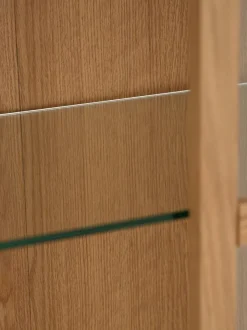 Vitrine VESTERBY lav 2 låger eg natur