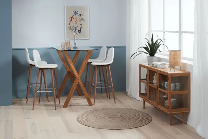 Vitrineskab LANGELINIE 3 låger eg