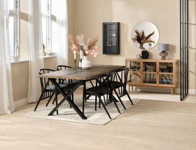 Vitrineskab LANGELINIE 3 låger eg