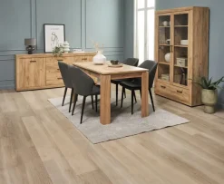 Vitrineskab LINTRUP 2 låger egefarve