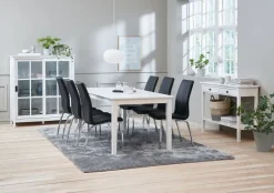 Vitrineskab NORDBY 2 låger hvid