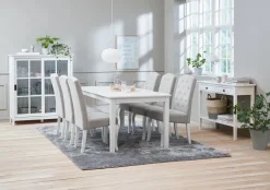 Vitrineskab NORDBY 2 låger hvid